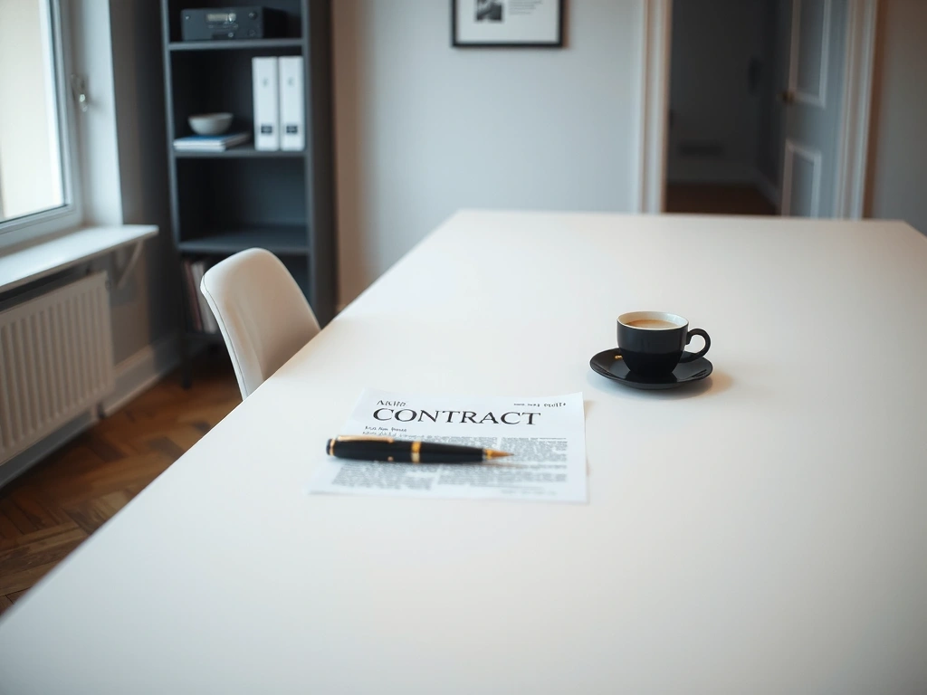 Documents et engagement sur un bureau parisien